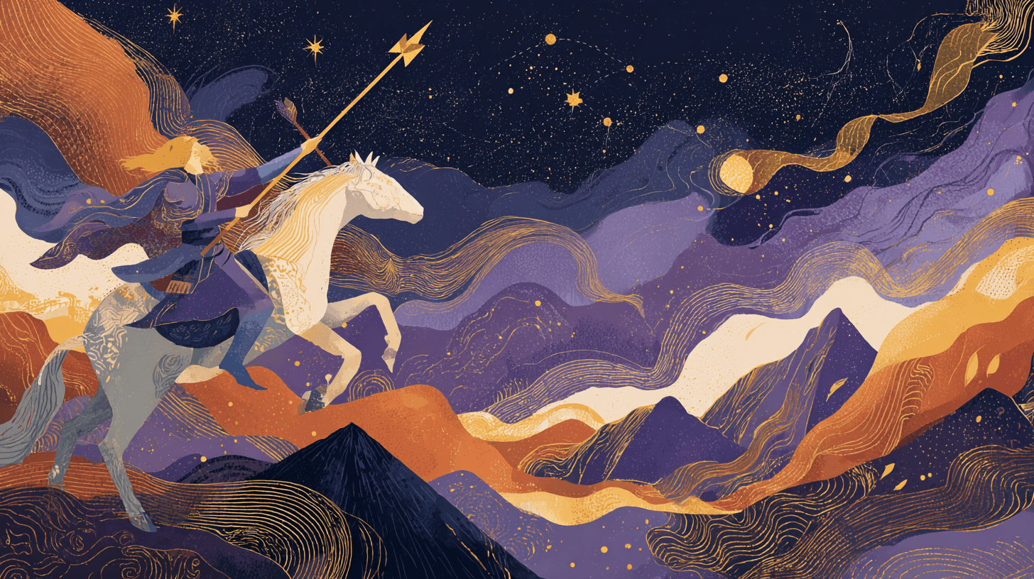射手座 星座背景